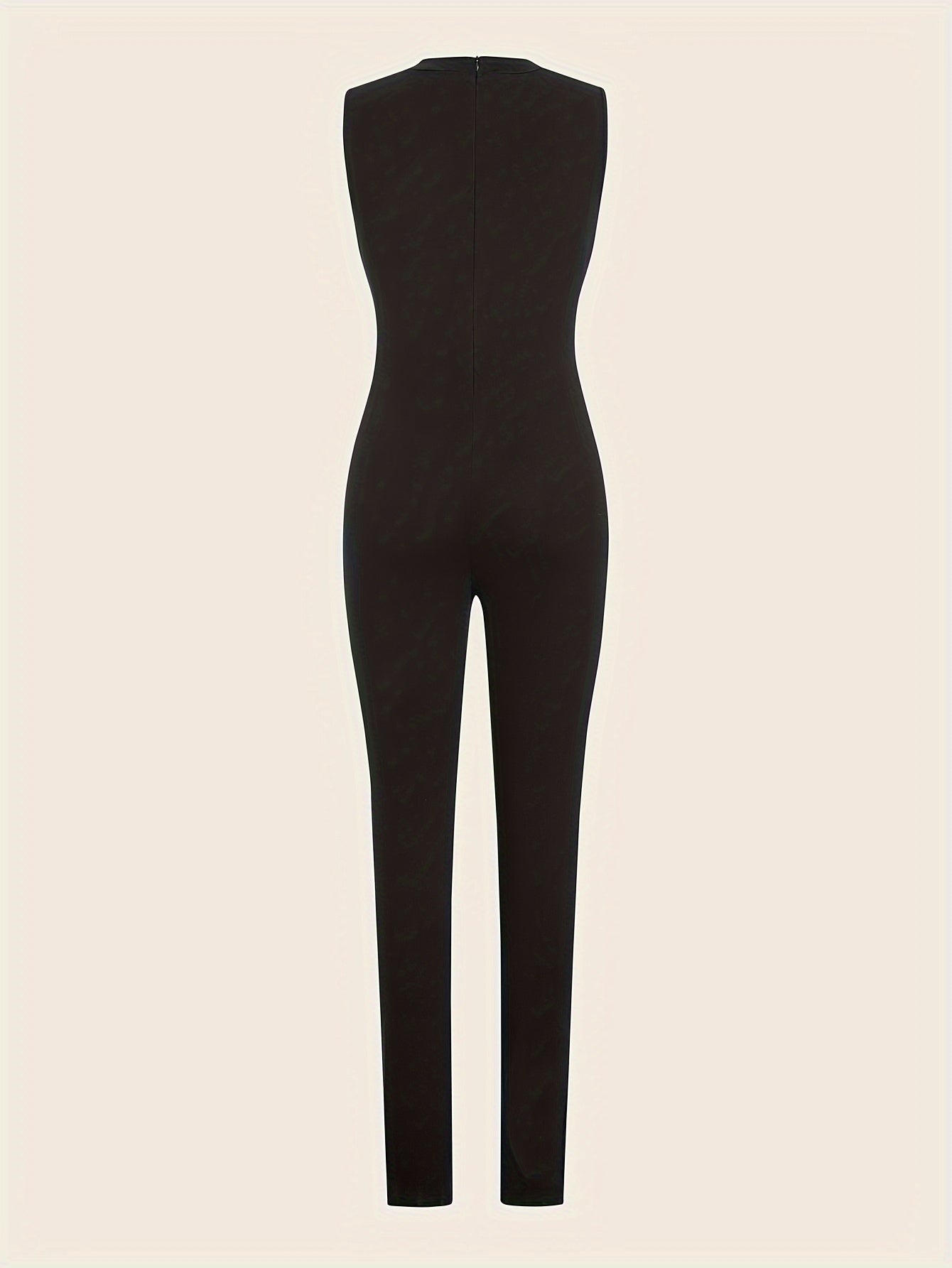 Women's Sculpted Chic Suit Sleeveless Jumpsuit