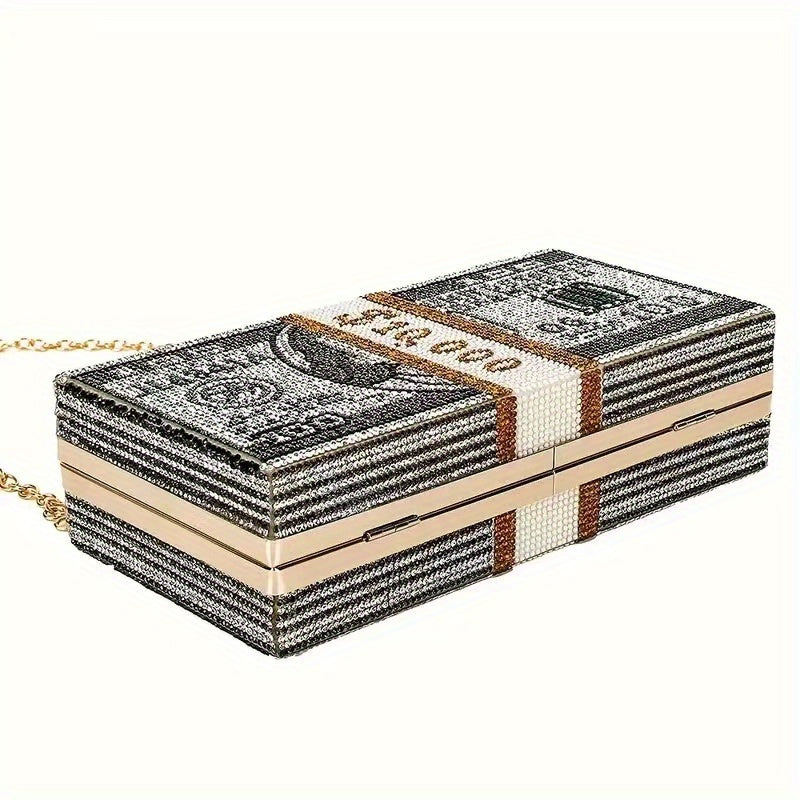 Women's Everyday Bag with Diamond Embellishment, US Dollar, New Style Crossbody