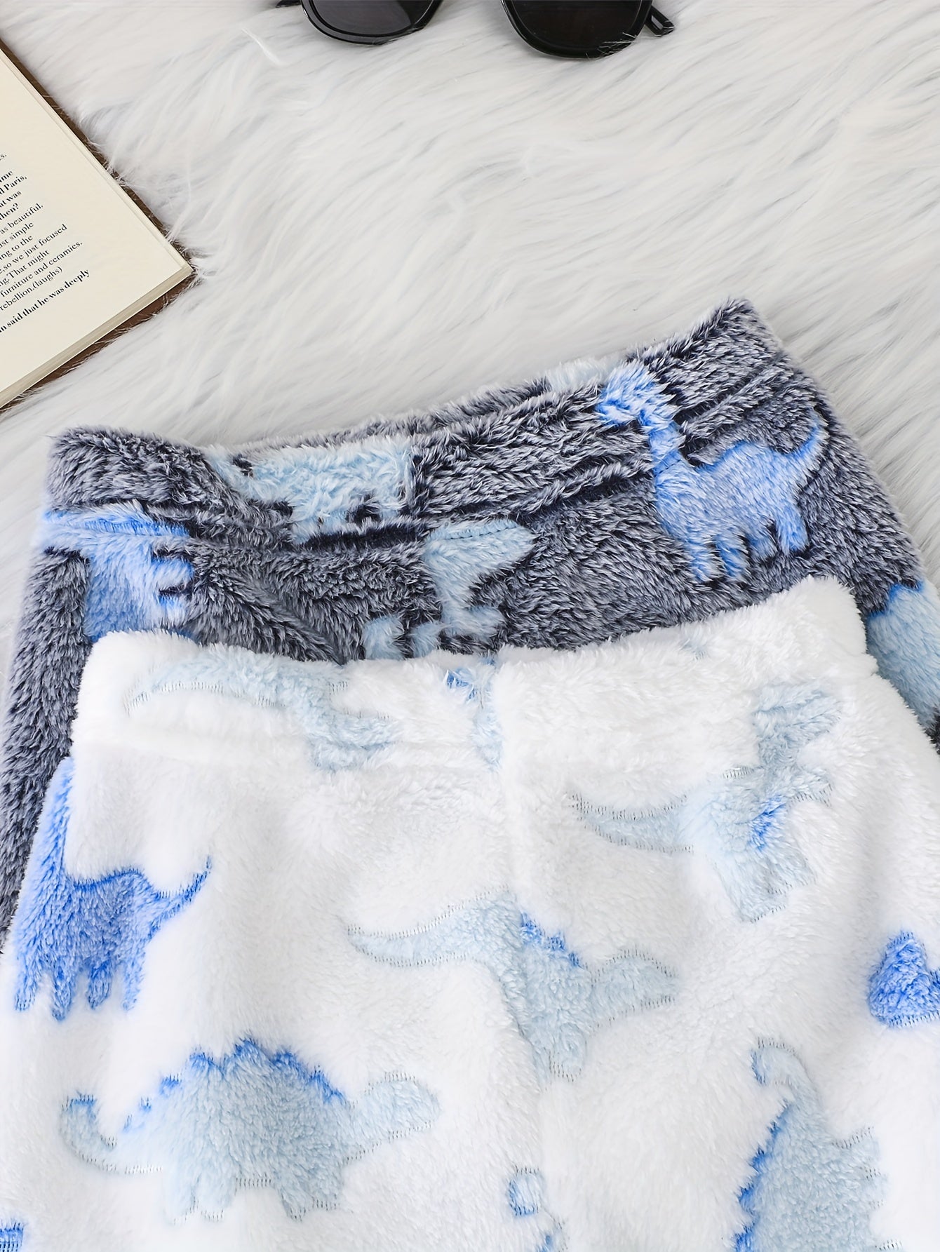 Four-Piece Baby Boys Dinosaur Pattern Sweater Trousers Combination Set