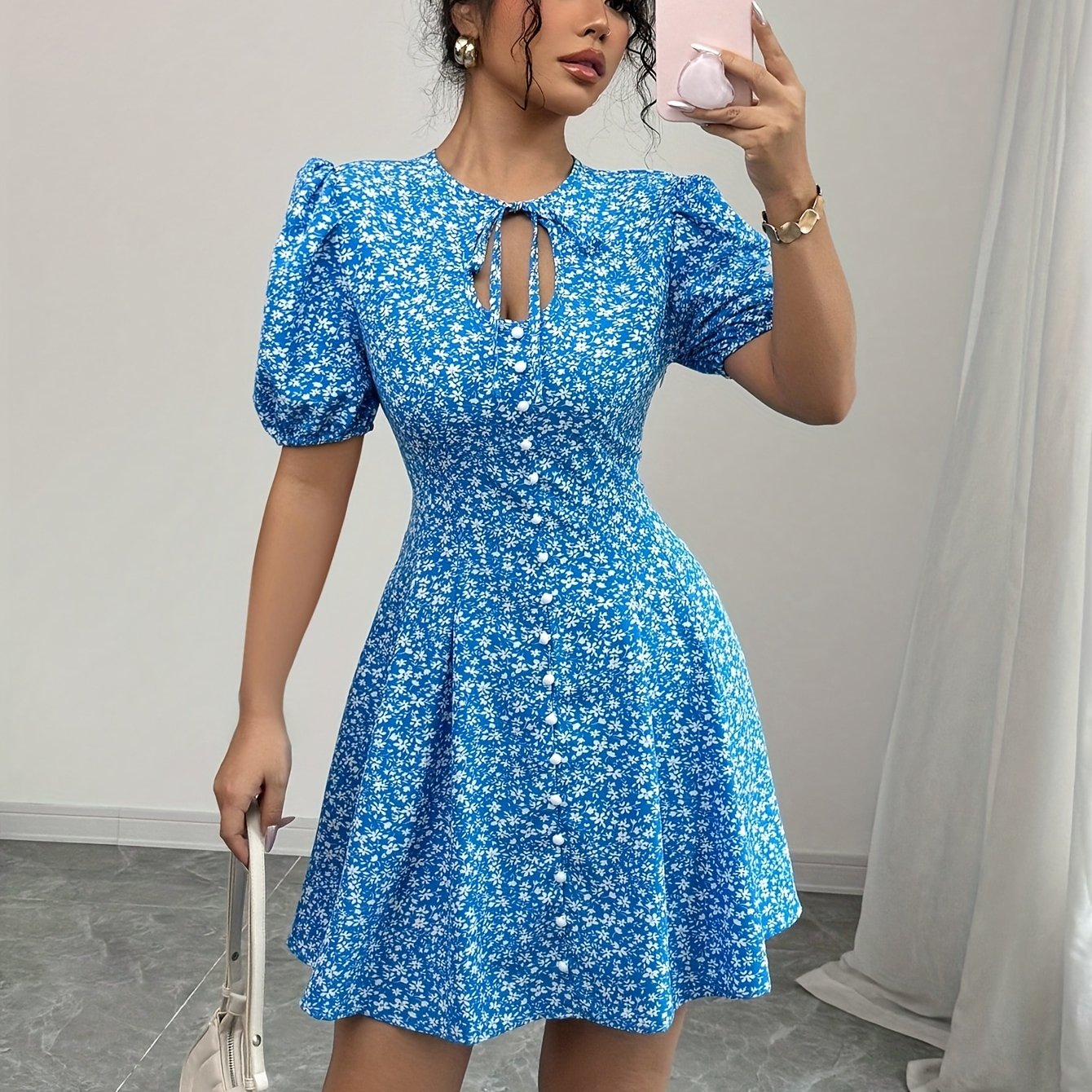 Blue Bloom Dress