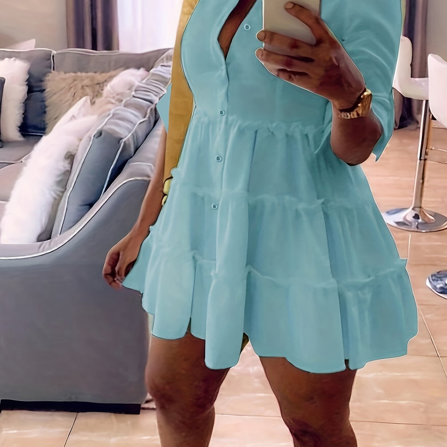 Elegant Chic Whisper Shirt Dress