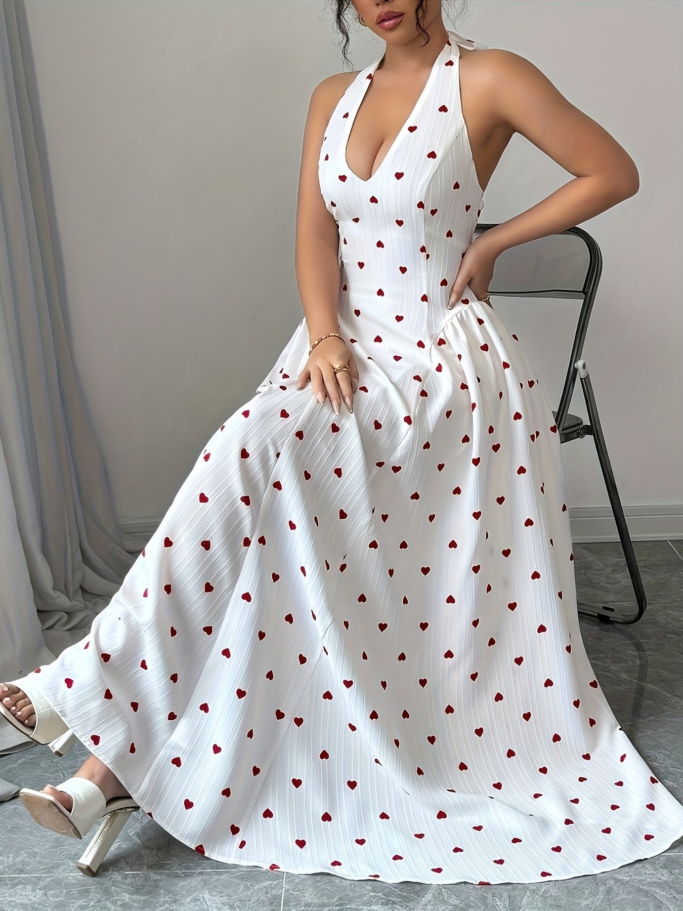 Elegant Honey Heart Dress