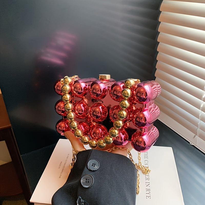 Acrylic Evening Clutch, A Small Square Handbag