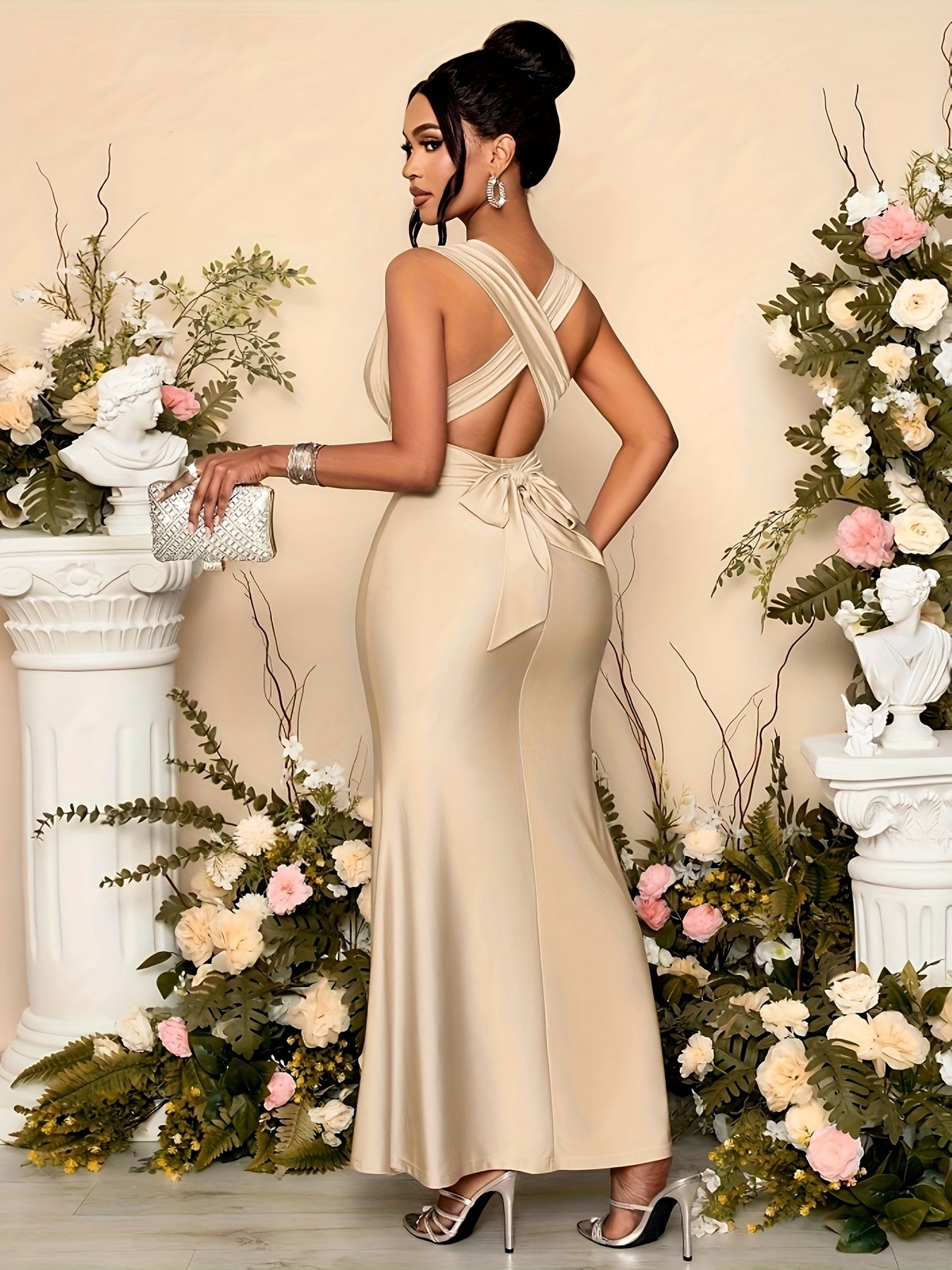 Elegant V-Neck Sleeveless Classy Dress