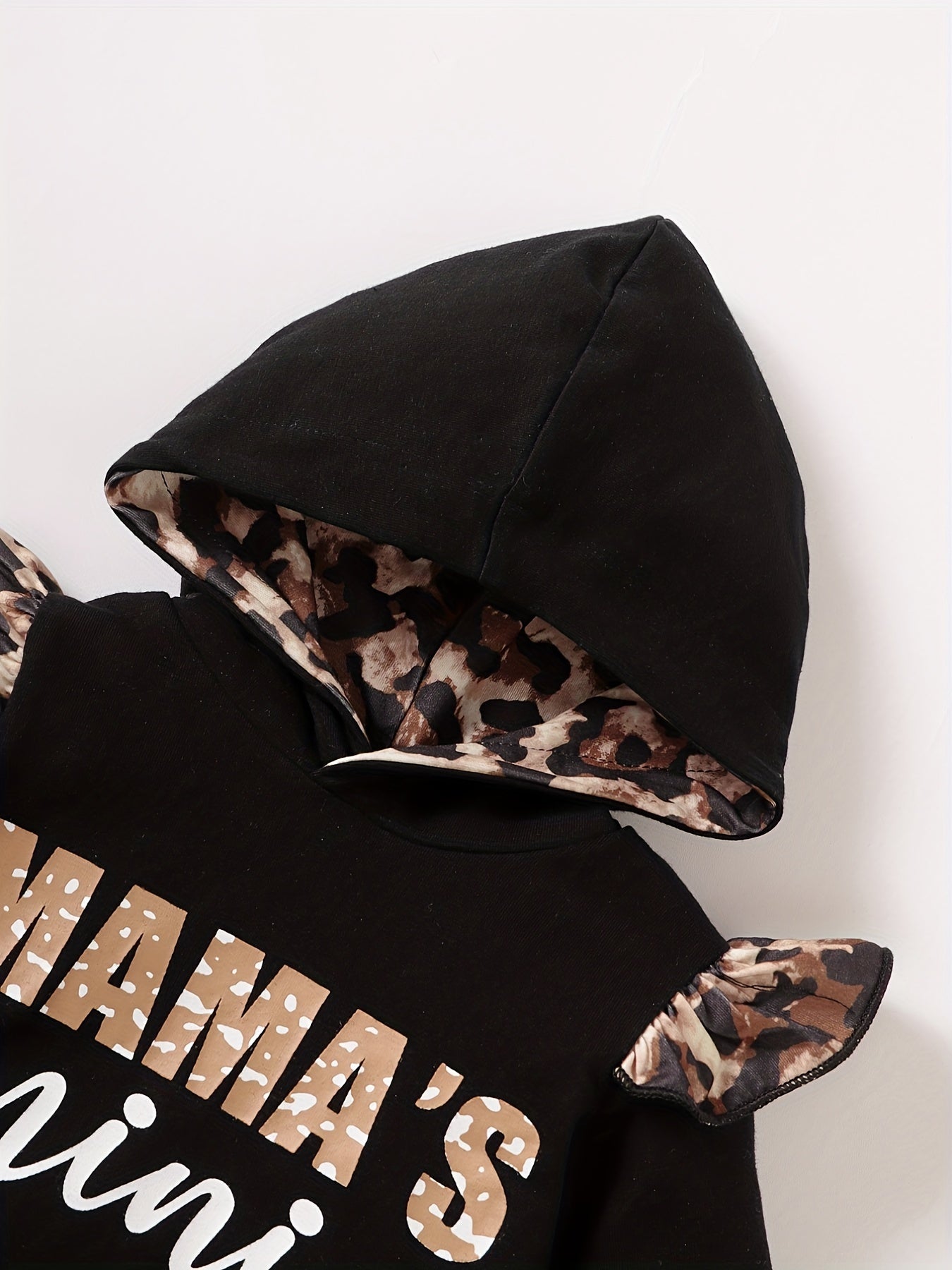 Leopard Pattern Baby Girls Hoodie & Matching Pants Set