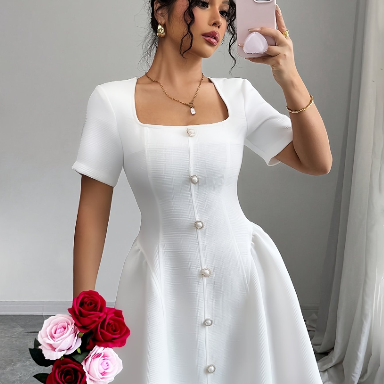White Adore Dress
