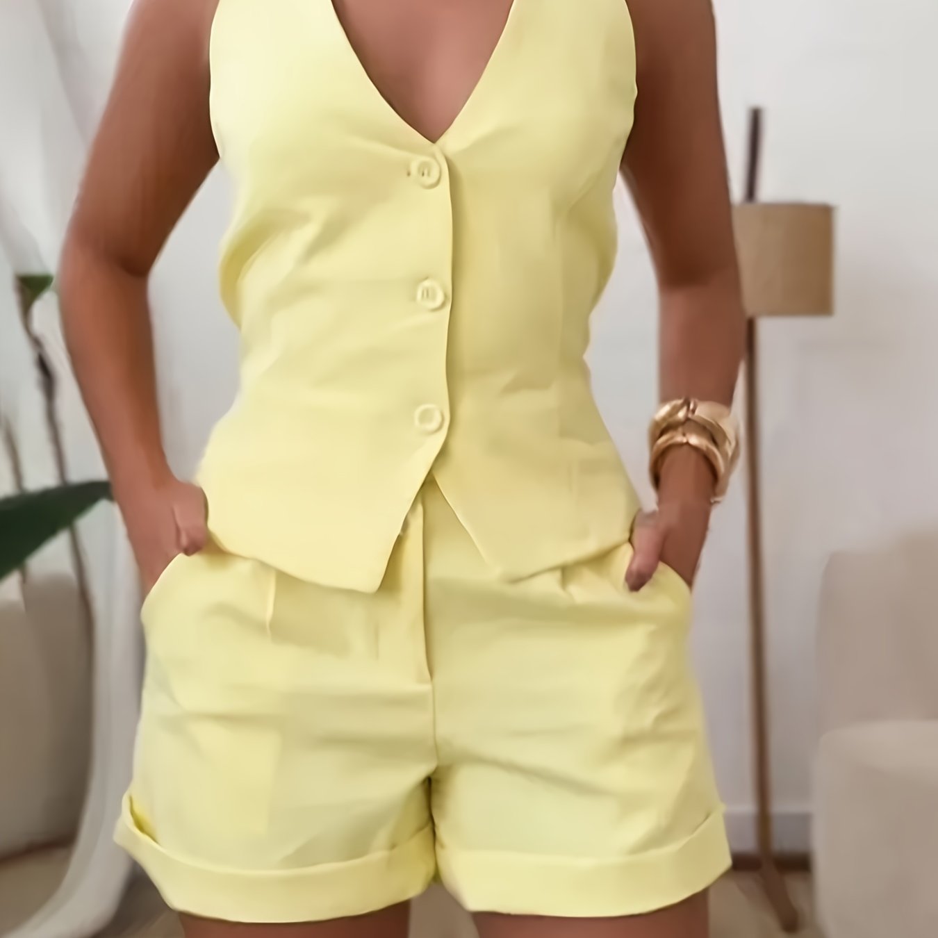 Women's Sunshine Breeze Vest and Shorts Set