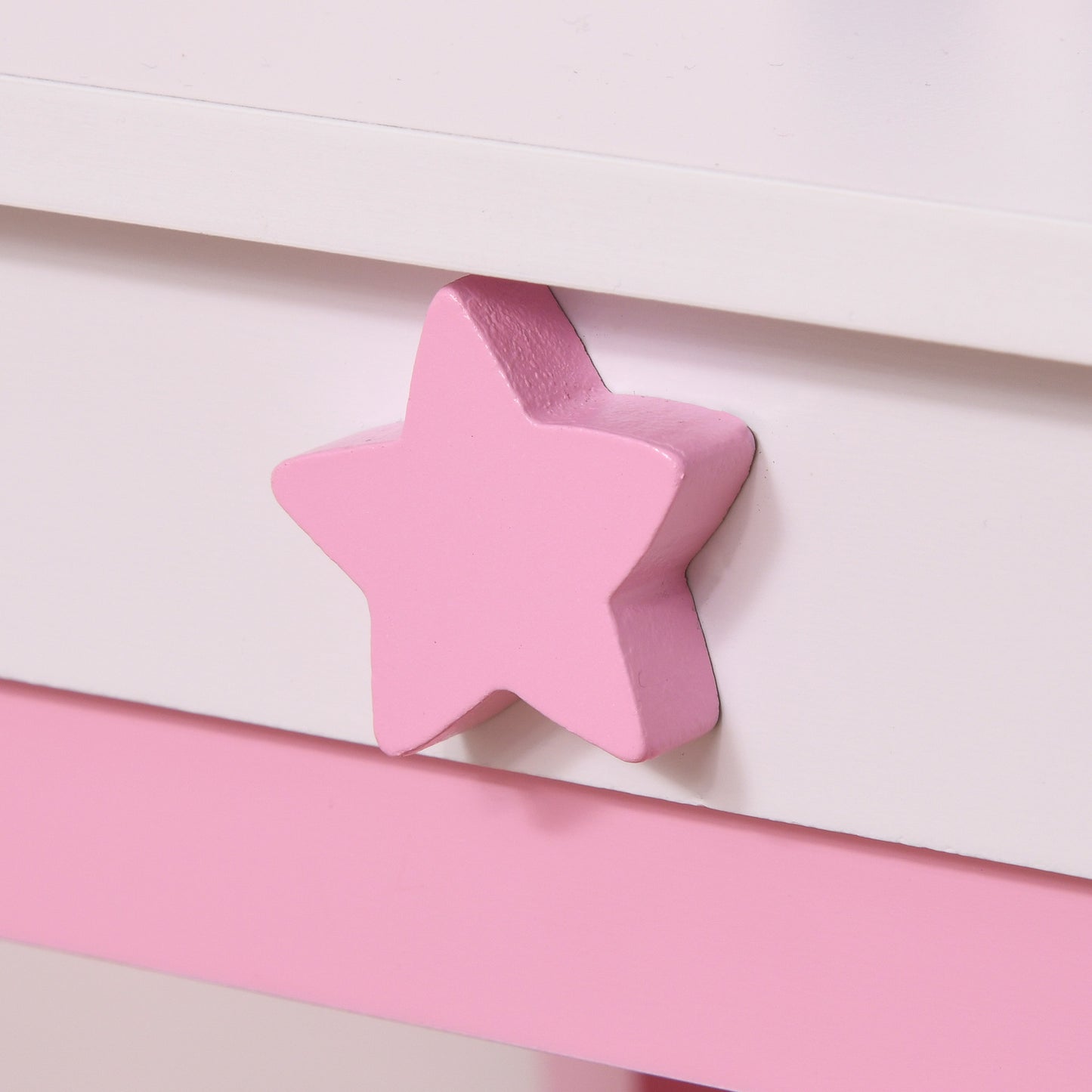 Girls Dressing Table with Mirror, Stool, Kids Dressing Table