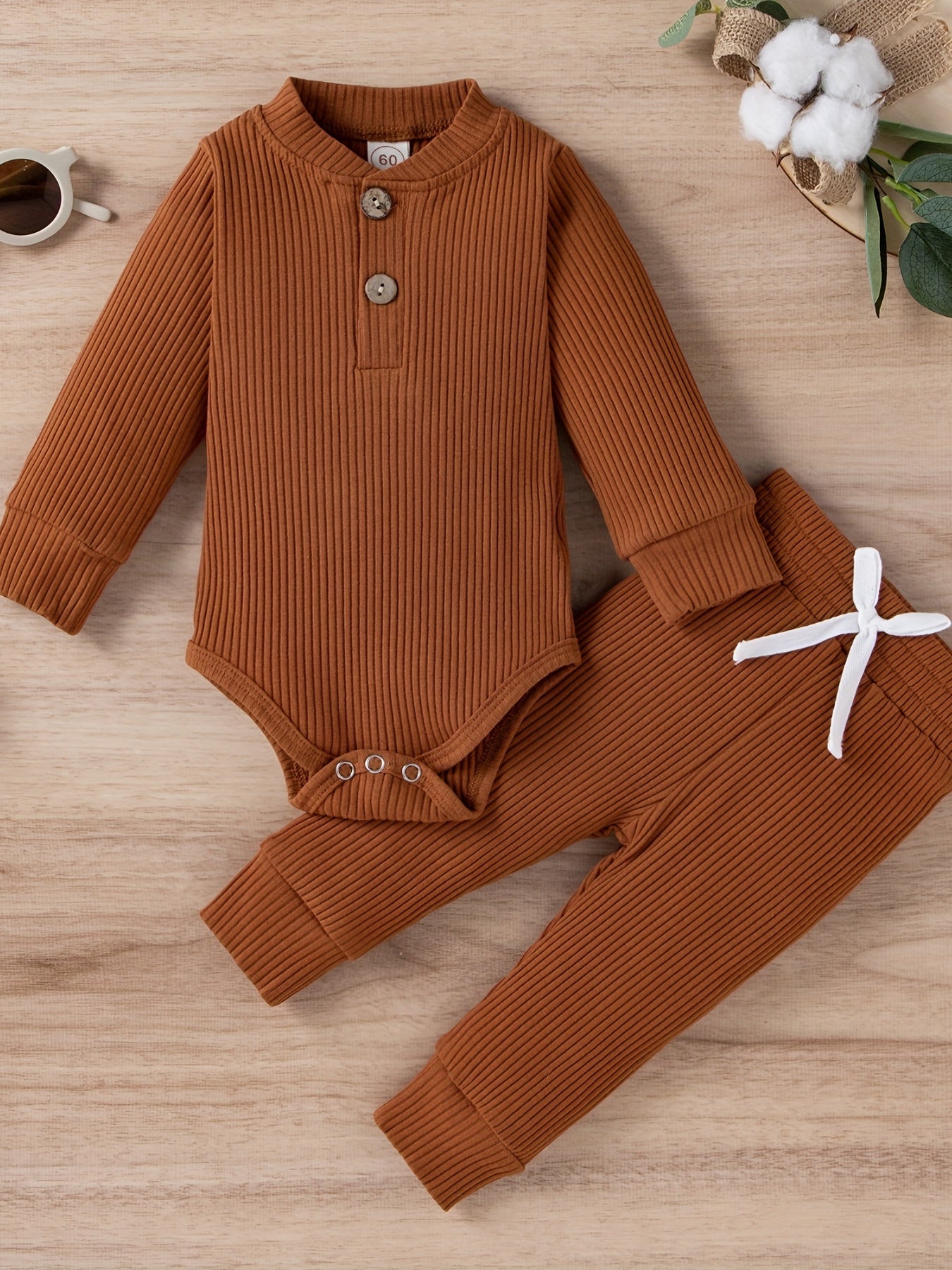 Unisex Long Sleeve Onesie & Pants Set