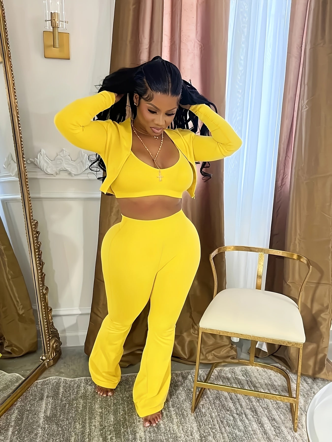 Chic Women's Flare & Finesse Two-Piece