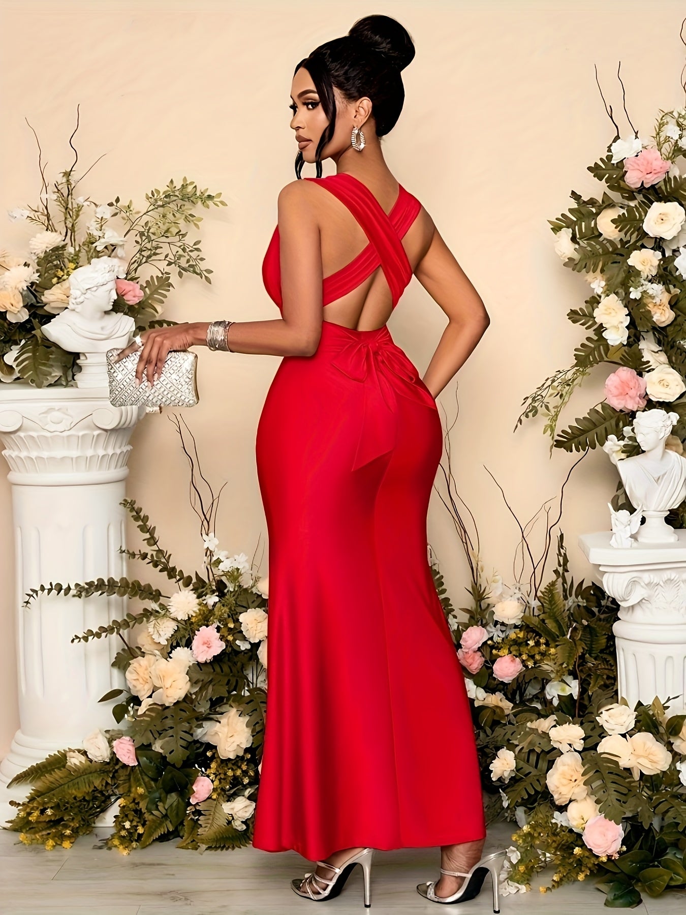 Elegant V-Neck Sleeveless Classy Dress