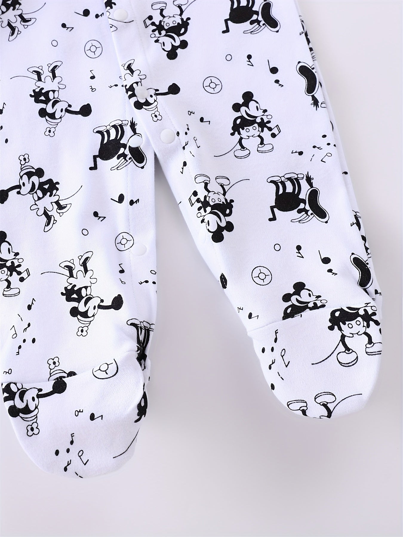 Cartoon Animal Sailor Pattern Short Sleeve Cotton Bodysuit