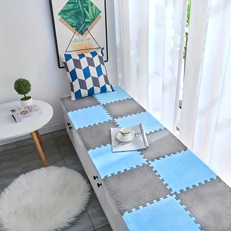 Thickened Plush Foam Interlocking Floor Mat