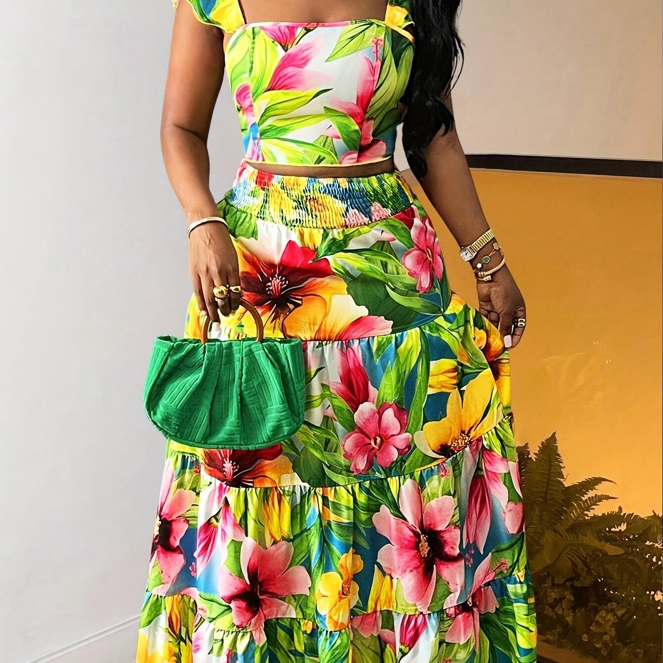 Women's Sun-Kissed Petals Co-ord