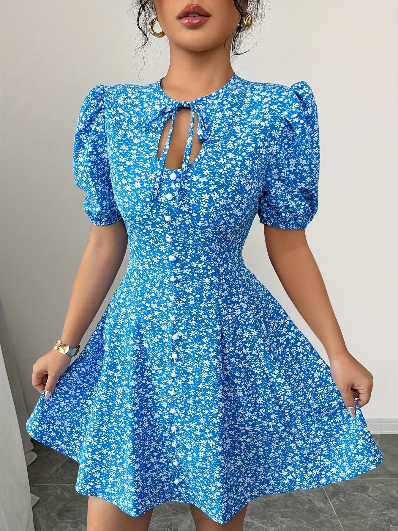 Blue Bloom Dress