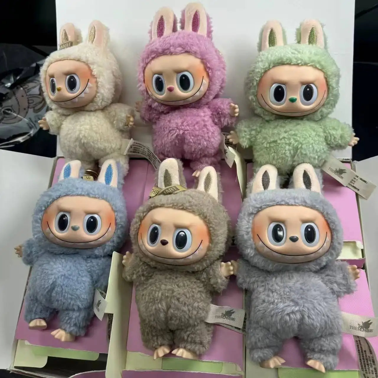 Labubu Exciting Blind Box Action Anime Figures 17cm Cute Mysterious Box Toys Pvc Doll And Hobbies Ornaments Kids Gifts