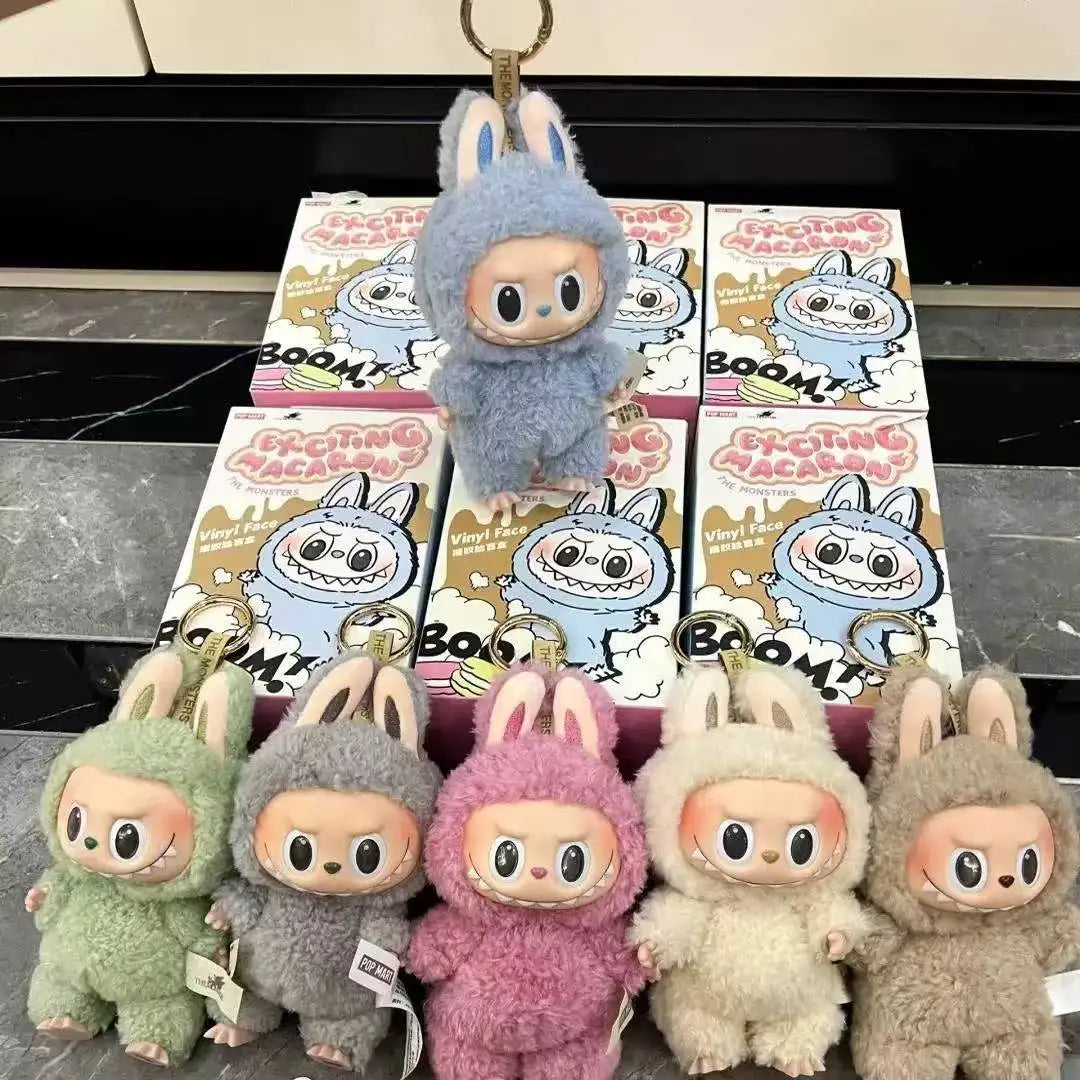 Labubu Exciting Blind Box Action Anime Figures 17cm Cute Mysterious Box Toys Pvc Doll And Hobbies Ornaments Kids Gifts