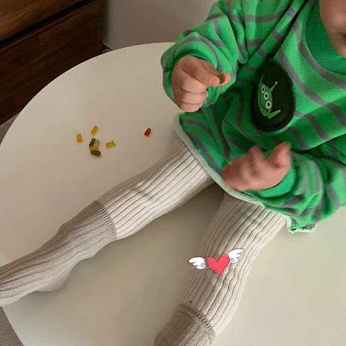 Baby Leggings Letter Print Embroidery