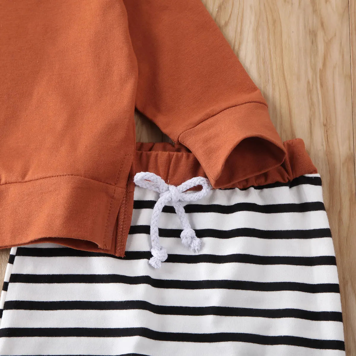 Toddler Kids Baby Boy Top T-shirt Long Striped Pants 2Pcs Outfit Set Spring Clothes 0-24Months