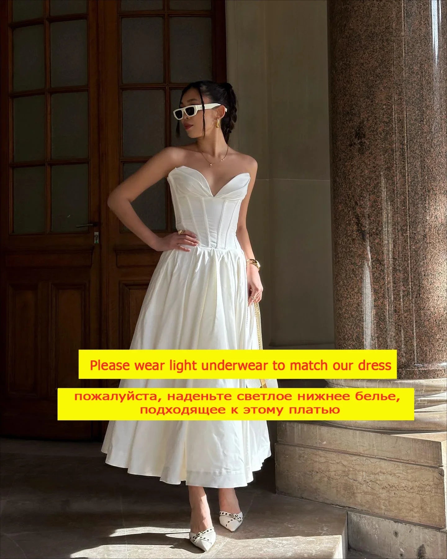 Elegant Strapless Bodycon Formal Occasion Dress