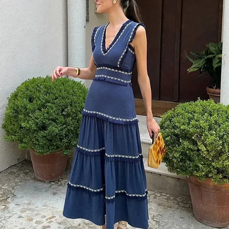 Coastal Blue Muse Vintage Slip Dress