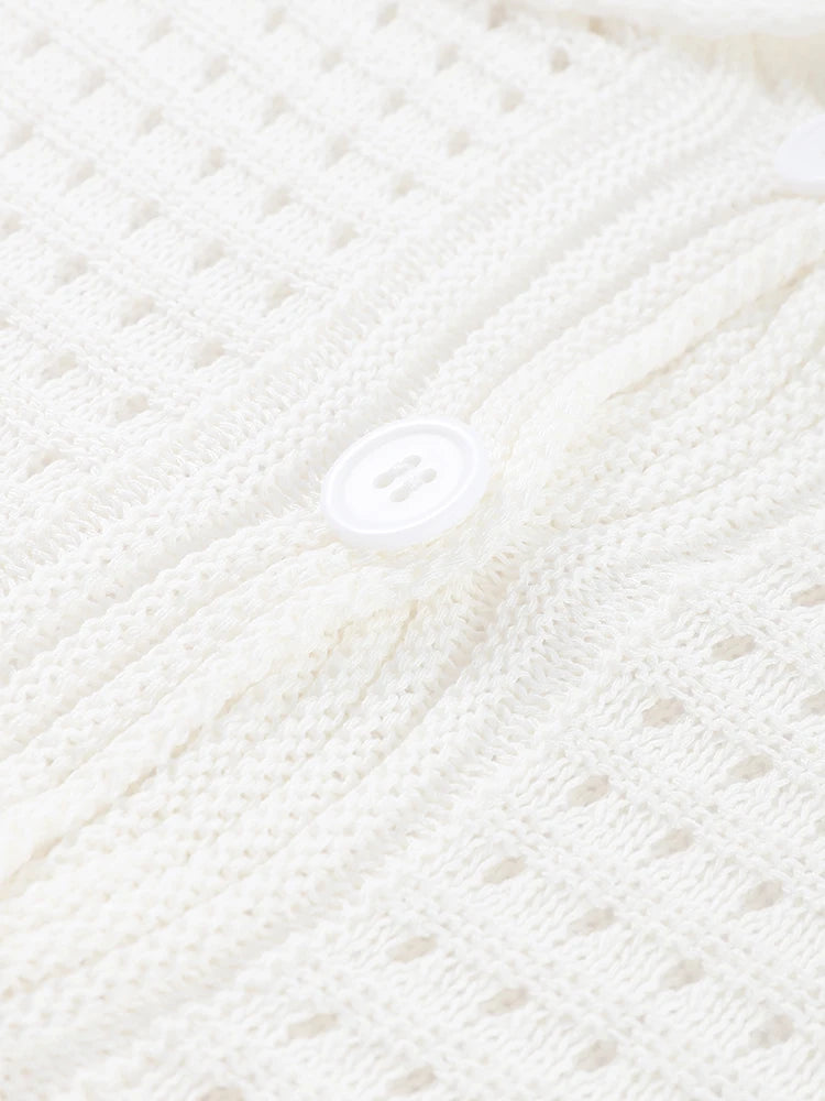 Chic Knit Motion Lapel Collar Two-Piece for Summer Style Icons