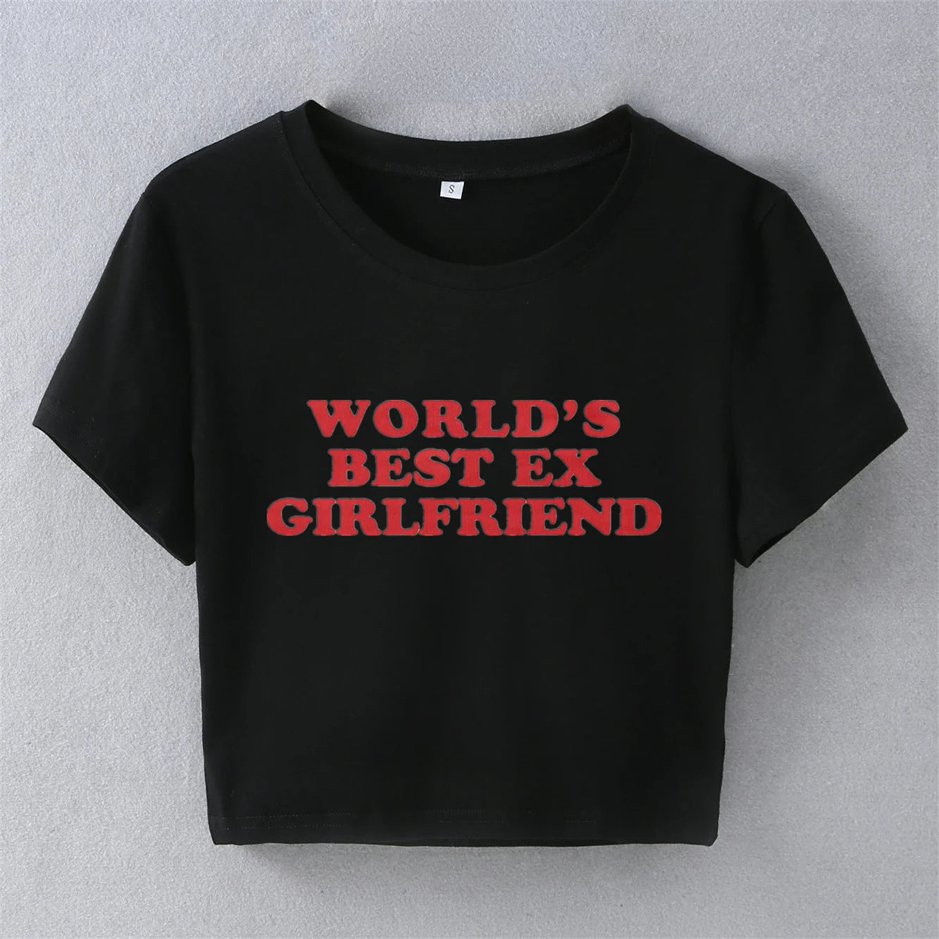World’s Best Ex Girlfriend Crop Top Tee Women's Graphic T-Shirt