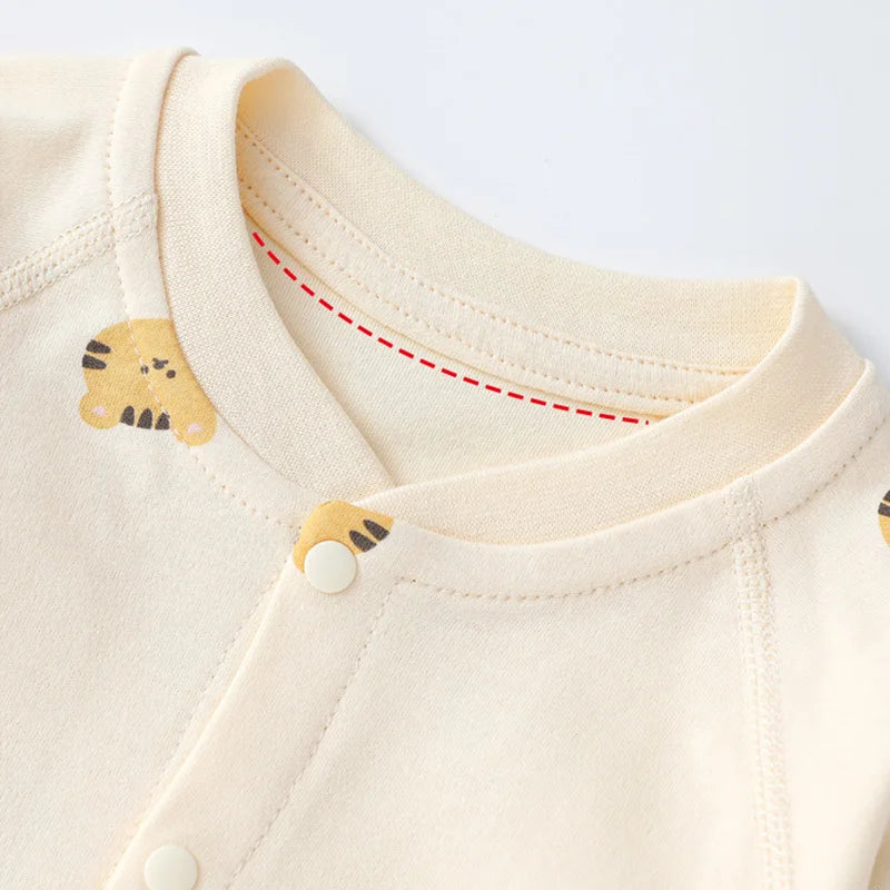 Newborn Jumpsuit Cartoon Bear Long Sleeves Baby Rompers for Boys Girls Autumn Clothes Infant Outfit Toddler Onesie 0-18M