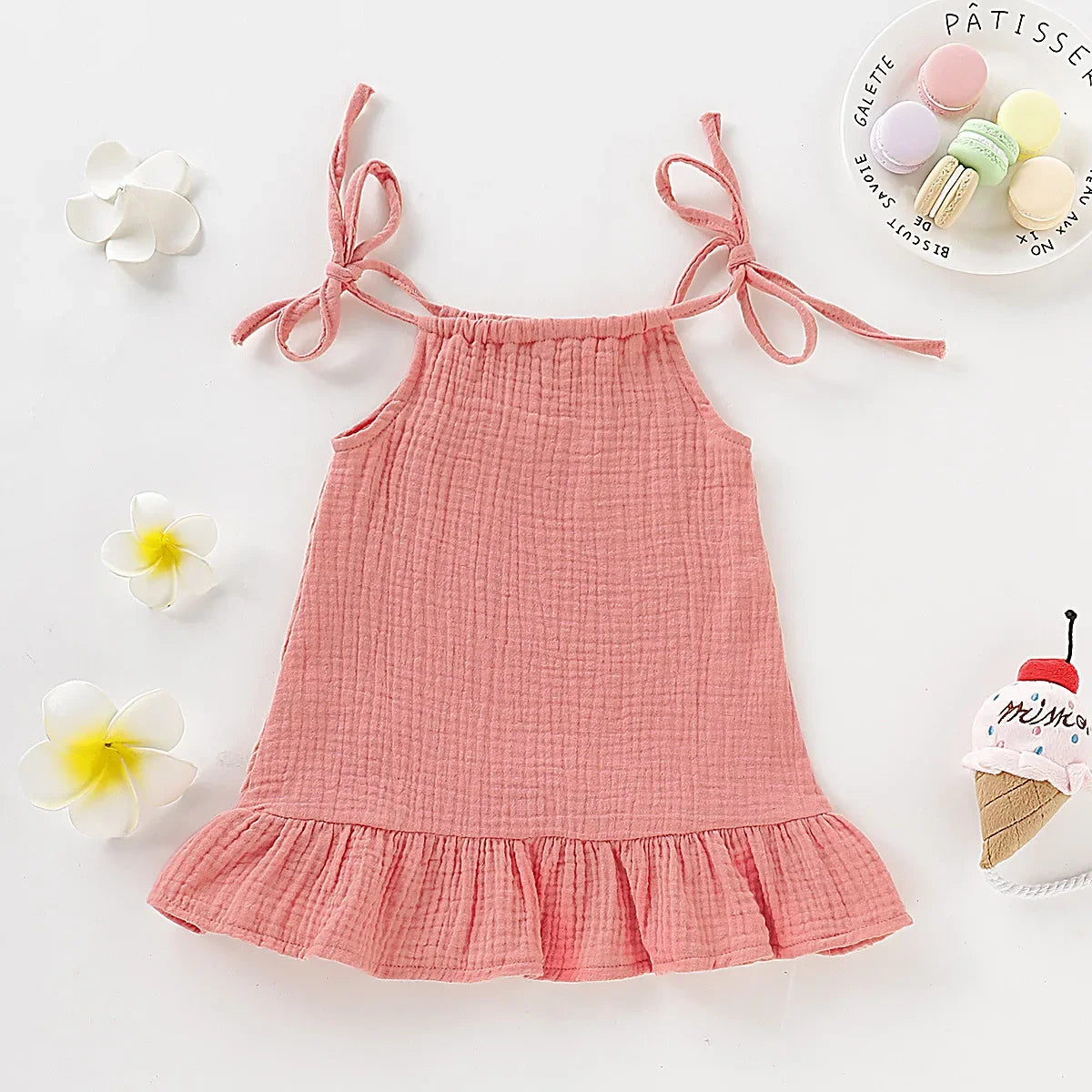 Toddler Baby Girl Sleeveless Ruffles Dress
