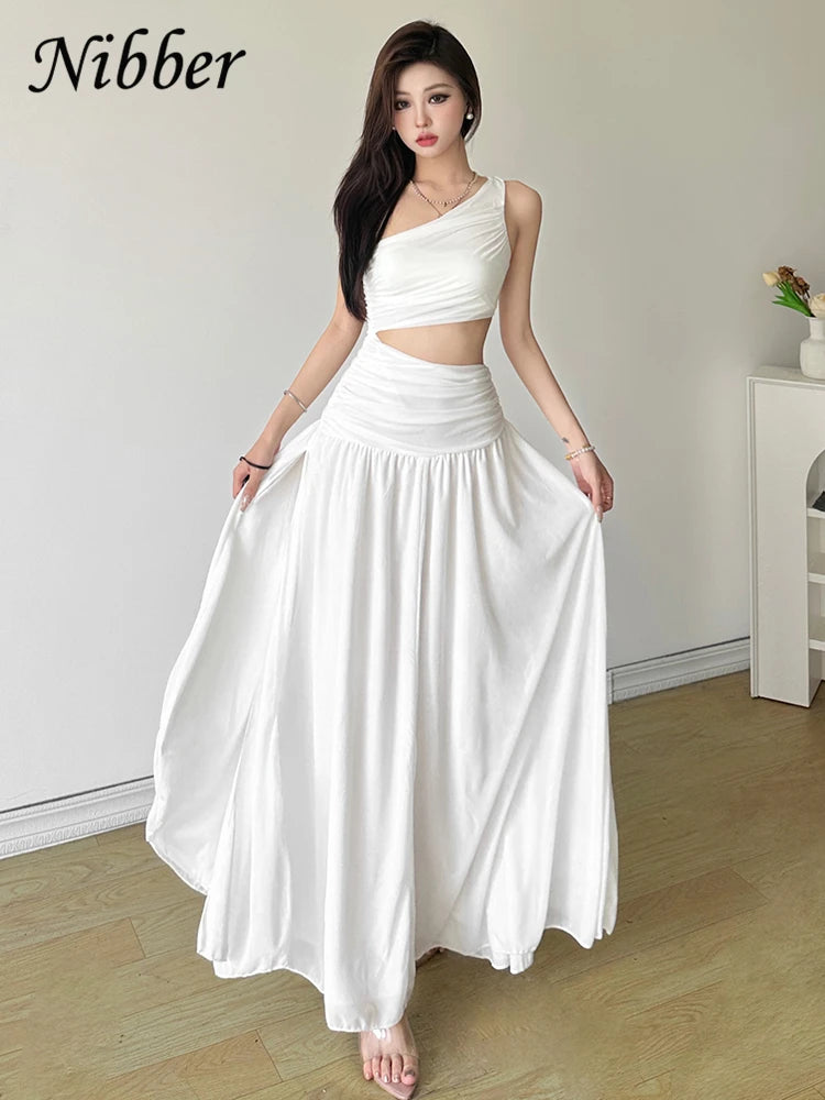 Indie Muse Off-Shoulder Maxi Dress