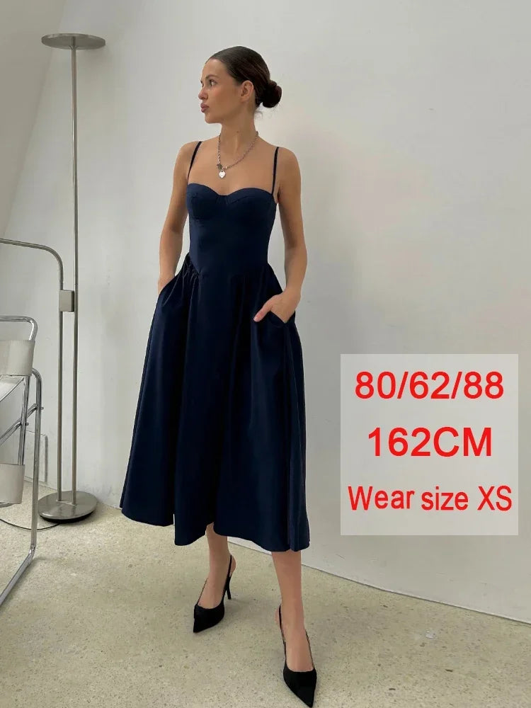 Casual to Chic Spaghetti Strap Midi Dress
