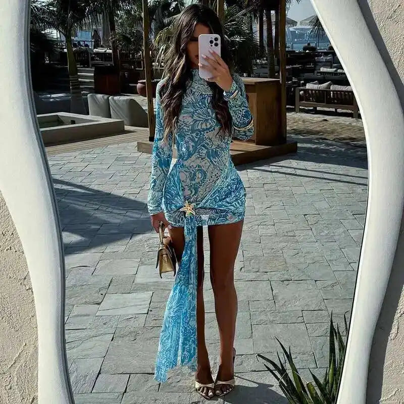 Ribboned Radiance & Pleats of Power Spring Chic Slim-Fit Elegance Dress