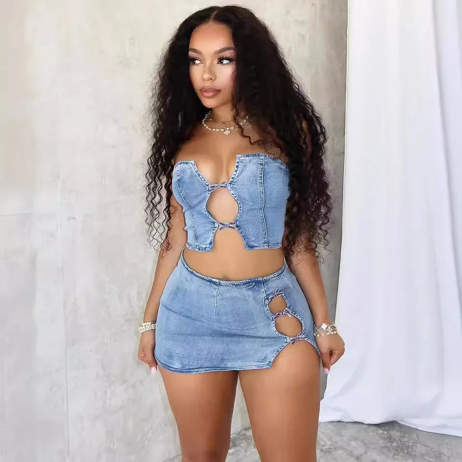 Denim Rebel Two-Piece Set