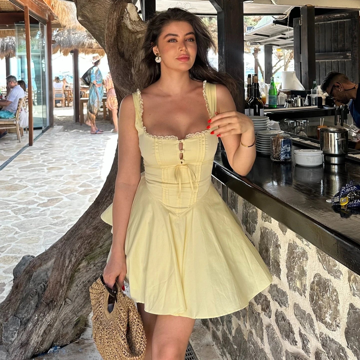 SunKissed Lace & Flower Grace Dress