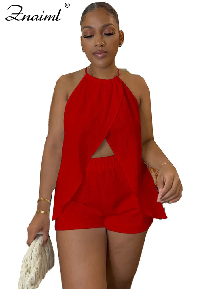 Slay the Sun elegant Hollow-Out Summer Co-Ord