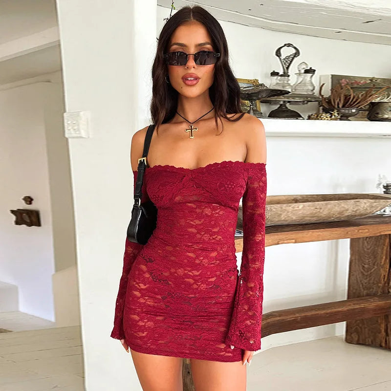 Women Elegant Party Dress Backless Bodycon Mini Summer Dress