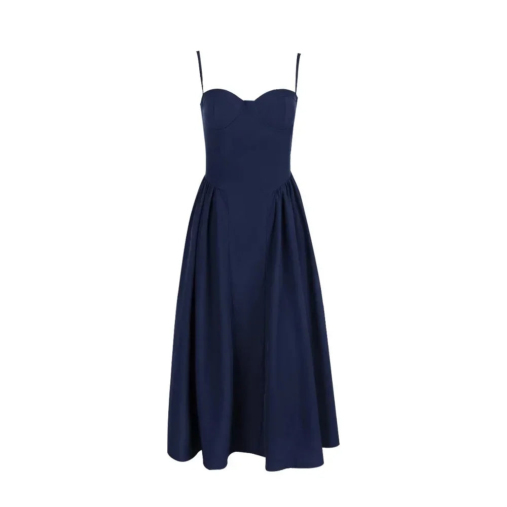 Casual to Chic Spaghetti Strap Midi Dress