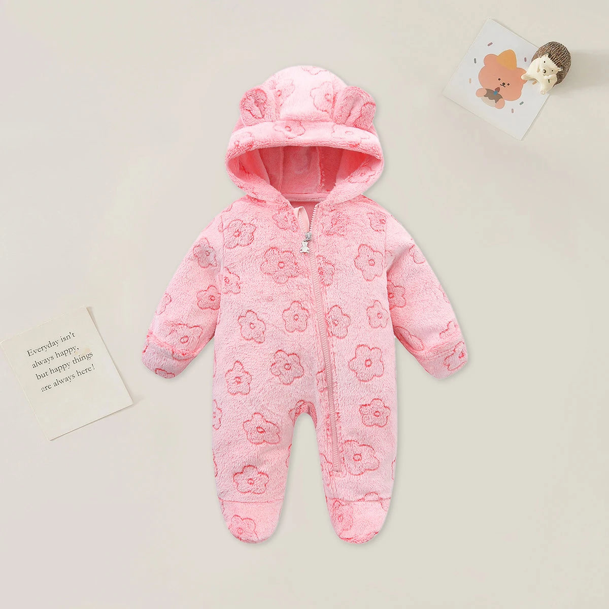 Baby Boys Girls Soft Flannel Jumpsuit