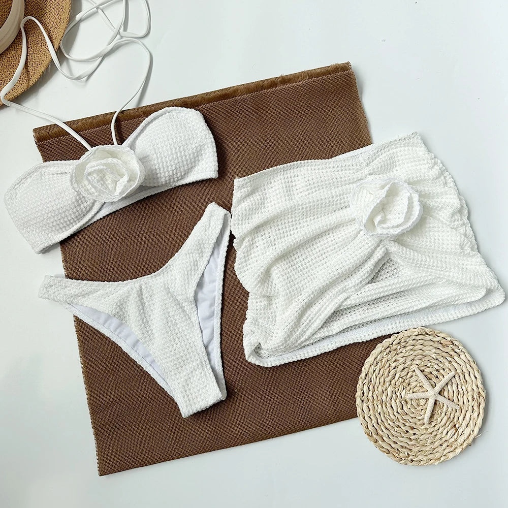 Paradise Layers Floral Skirted Bikini Sets for Sun-Chasers and Style Mavens