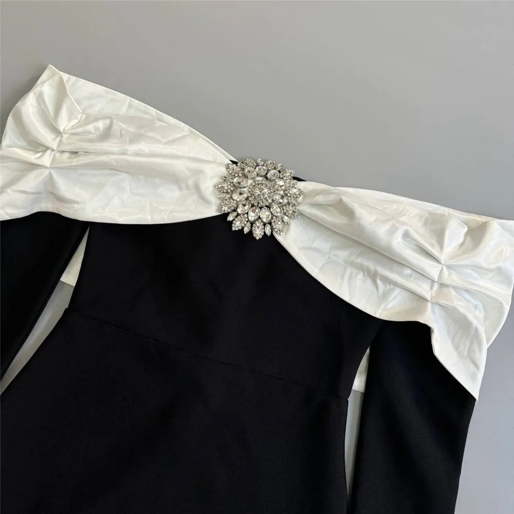 Starlight Glam Beaded Elegance Dress