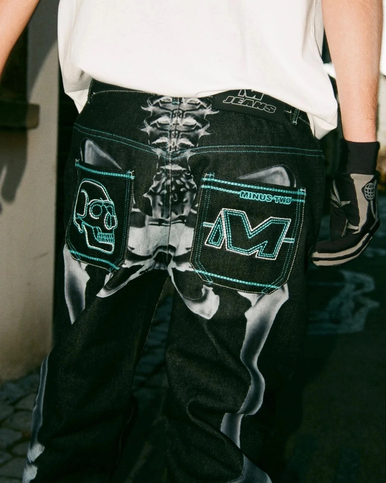 Y2k Jeans Hip Hop Letter Printed Black Pants Men Women 2023 New Trend Fashion Punk Loose Straight Wide Leg Trousers Streetwear
