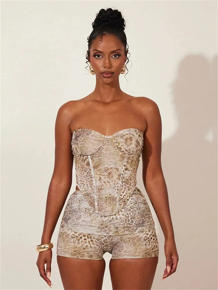 Leopard Lines & Loud Vibes Apparel Co-Ord