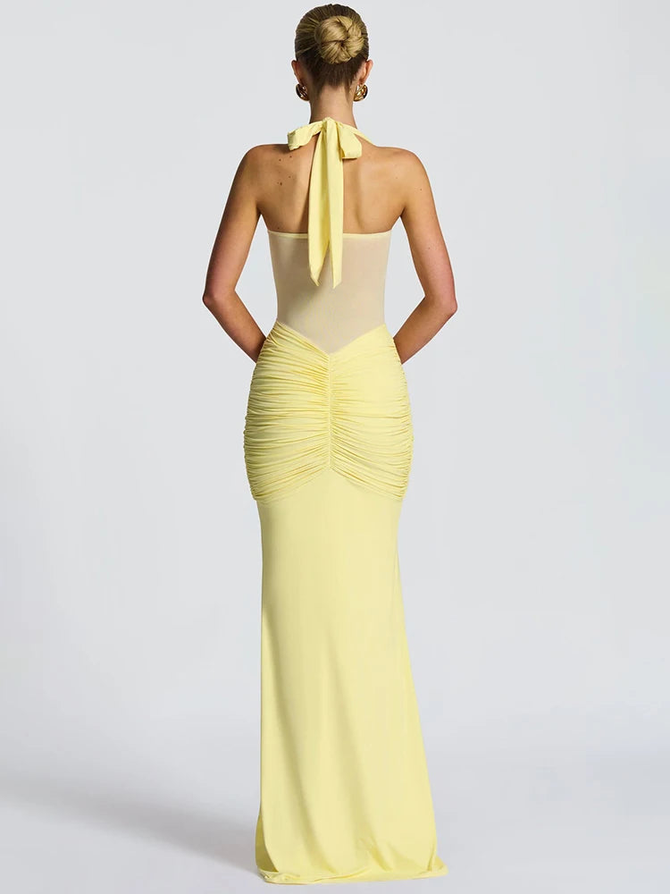 Chic Allure Patchwork Maxi Dress