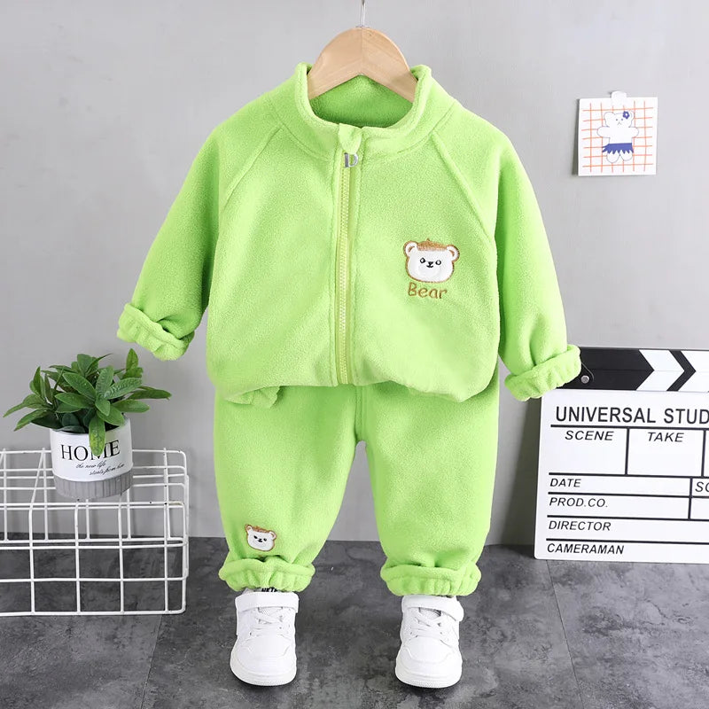 Unisex casual sports two-piece set for baby toddler outdoor clothing sets