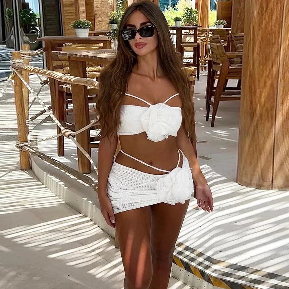 Paradise Layers Floral Skirted Bikini Sets for Sun-Chasers and Style Mavens