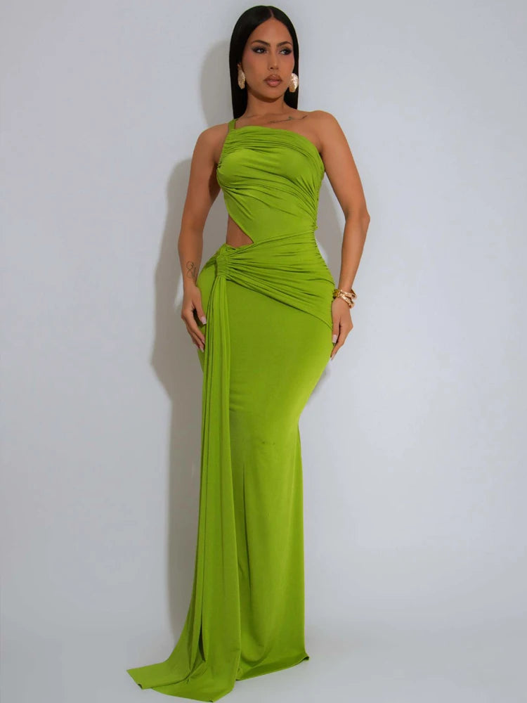 Women's Cut-Out After Dark Goddess Maxi Dress