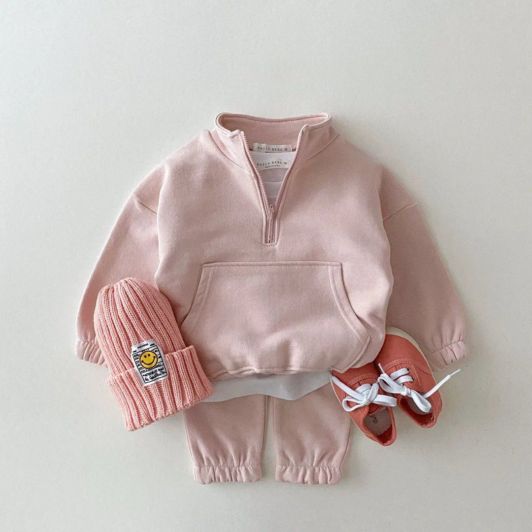 Toddler Fashion Costume Kids Tracksuits Letter Hoodies Jacket Pants 2Pcs Sets Spring Autum