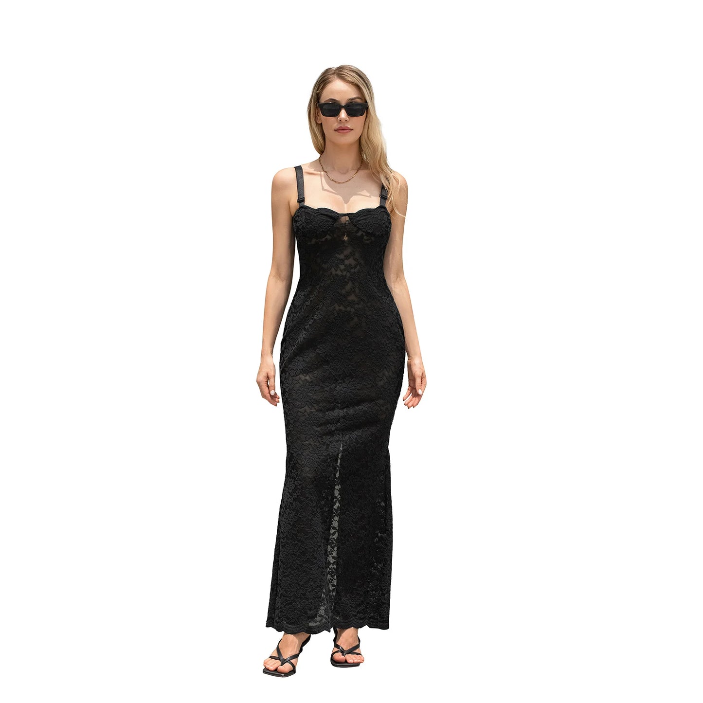 Sleeveless Off-shoulder Muse Bandeau & Maxi Skirt Set