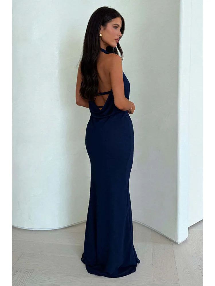 Riviera Sunset Siren Slit Maxi Dress