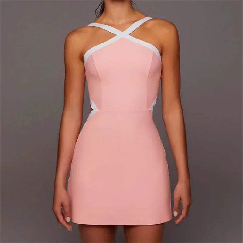 Pad Sport Bra Anti Shorts Women One Piece Jumpsuit Yoga Set Dress Athletic Golf Badminton Pickleball Tennis Active Wear Suits